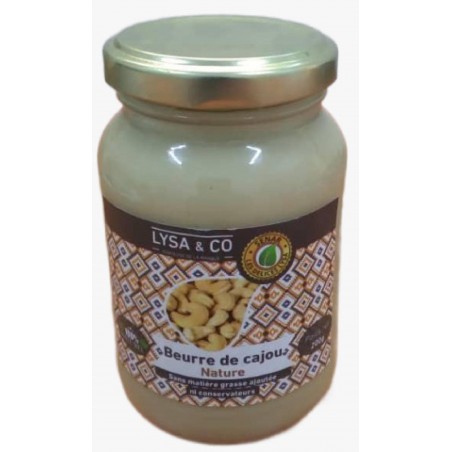 Beurre de Cajou Nature-250g-Bocal Verre